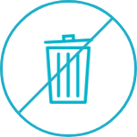 No trash icon