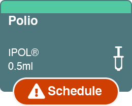 Polio vaccine interval schedule